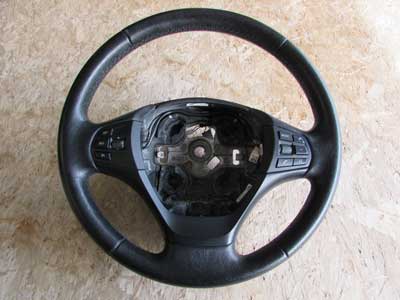 BMW Leather Steering Wheel Multifunction Not Heated 32306854753 F30 320i 328i 330i 335i 340i